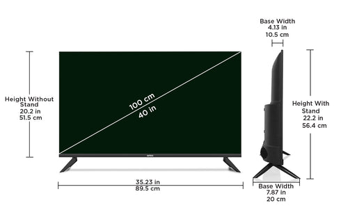 Intex 40" Full HD Smart Android 9.0 LED TV | LED-SHV4040